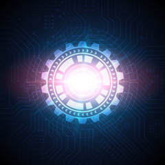 Circuit technology background with hi-tech digital data