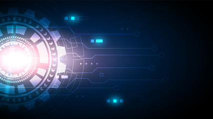 Circuit technology background with hi-tech digital data