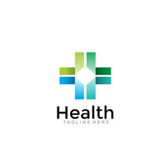 modern health medical logo. simple icon illustration vector
