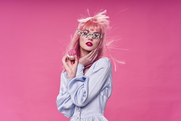 beautiful woman lifestyle studio isolated background model