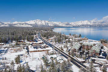 South Lake Tahoe - Rare Empty Streets / Roads during April 2020 Coronavirus / COVID-19 Quarantine 