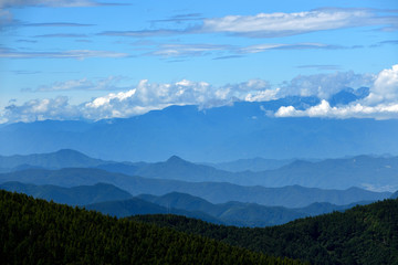 Obraz premium 北アルプスを臨む