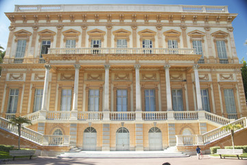 Fototapeta na wymiar Exterior of the Musee des Beaux-Arts, Nice, France