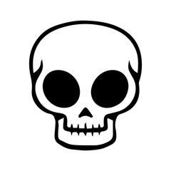 Vector Hand Drawn Skull Doodle