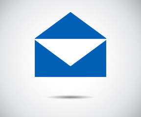 Envelope Mail icon Flat design style, vector illustration