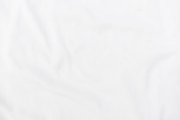 Abstract white fabric texture background. Wavy white cloth.