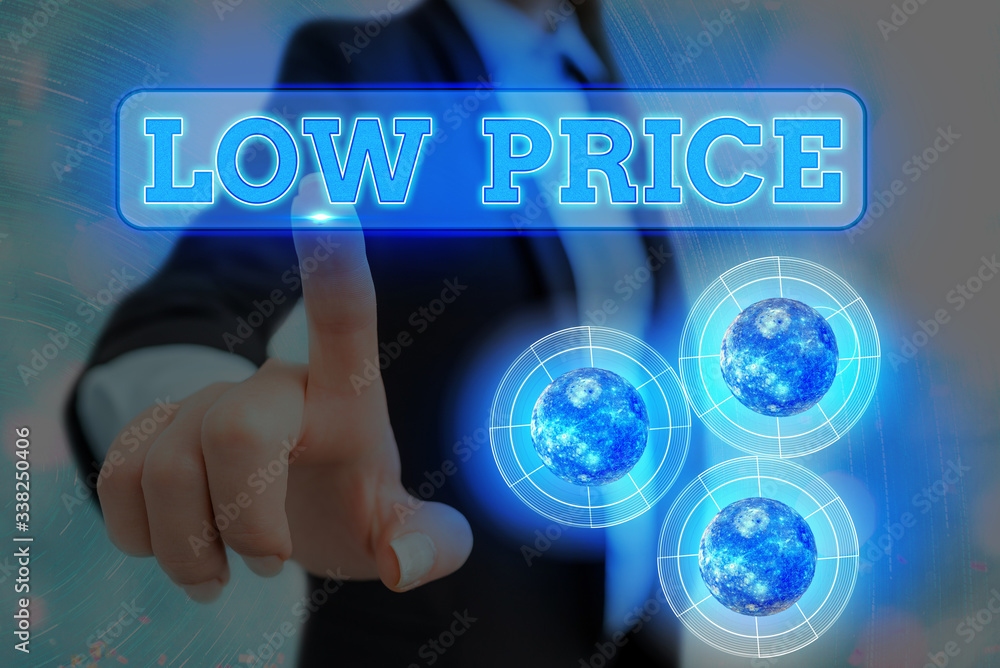 Poster handwriting text writing low price. conceptual photo price are the lowest in relation to other thing