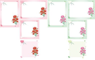 Carnation-themed Decorative Background.A background that gave a change in size to the same design.Good background for A4 size.Background for appreciation and celebration with carnations theme.