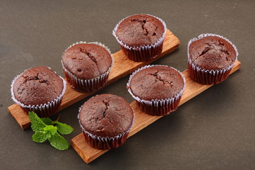 oven fresh chocolate cupcakes -gourmet cuisine