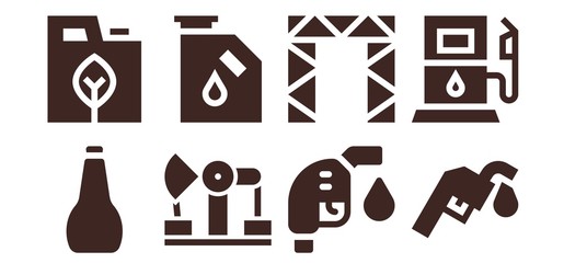 diesel icon set