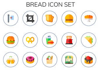 bread icon set