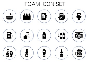 foam icon set