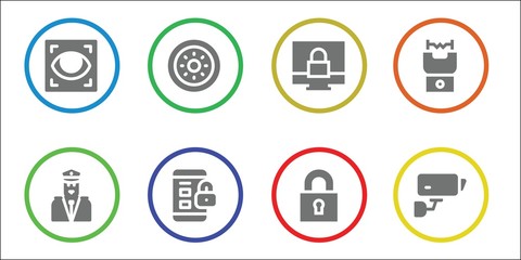 secure icon set