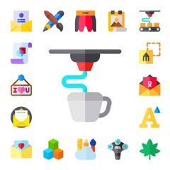 Modern Simple Set of typography Vector flat Icons