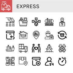 express icon set