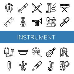 instrument icon set