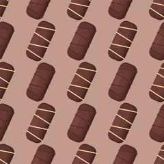 Chocolate candies. Colored Vector Patterns 