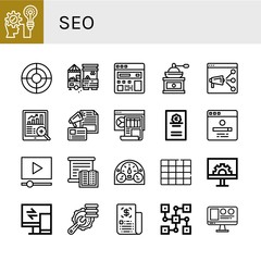 seo icon set