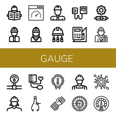 gauge icon set