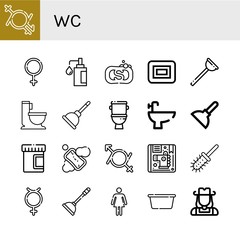 wc icon set