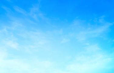 blue sky with beautiful natural white clouds as a background
