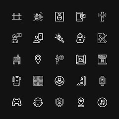 Editable 25 app icons for web and mobile