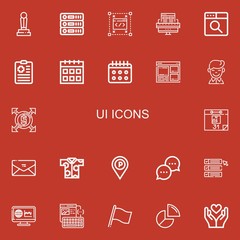 Editable 22 ui icons for web and mobile