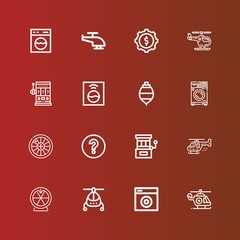 Editable 16 spin icons for web and mobile