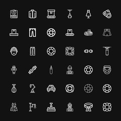 Editable 36 belt icons for web and mobile