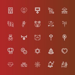 Editable 25 happy icons for web and mobile
