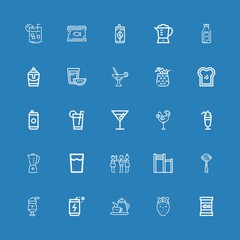 Editable 25 juice icons for web and mobile