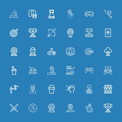 Editable 36 game icons for web and mobile
