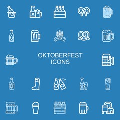 Editable 22 oktoberfest icons for web and mobile