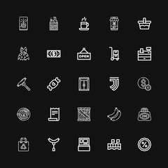 Editable 25 shop icons for web and mobile