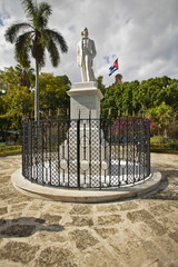 A statue of Cuban revolutionary Jose Marti in Old Havana, Cuba