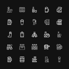 Editable 25 ale icons for web and mobile