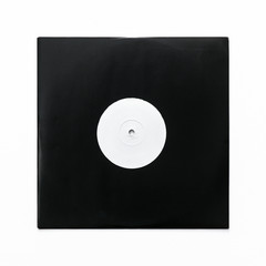 Naklejka premium Single ten inch vinyl record in sleeve