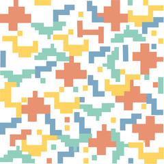 Abstract modern pattern pixel,vector,pastel colors