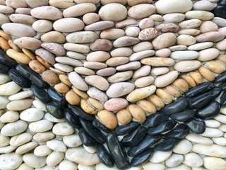 Pattern of decorative stone wall background.