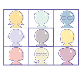 ビデオチャットのモニター画面イメージ