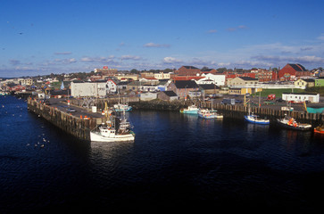 Fototapeta na wymiar Harbor view in Yarmouth, Nova Scotia, Canada