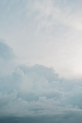 Cloud at day in ocean