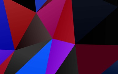 Light Blue, Red vector polygonal pattern. Modern geometrical abstract illustration with gradient. Completely new template for your business design.