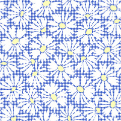 Seamless vector pattern of a beautiful flower,