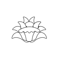 Flower logo design vector illustration
