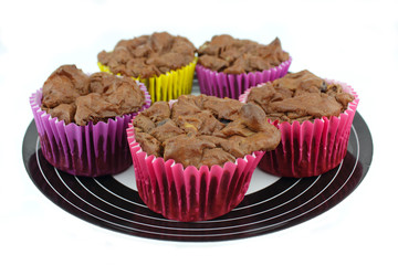 Home made chocolate cup cakes
