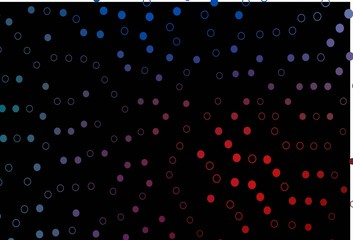 Dark Blue, Red vector layout with circle shapes.