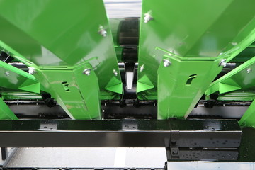 Black band saw inside the green case.