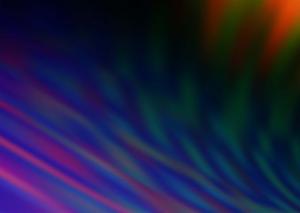 Dark Multicolor, Rainbow vector abstract bright template. Modern geometrical abstract illustration with gradient. A completely new template for your design.