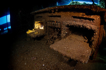 Wreck in ocean